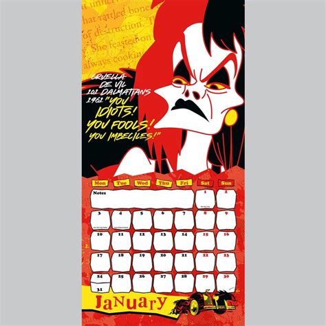Disney Villains Calendar 2022